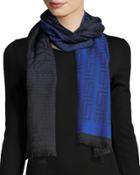 Tonal Maze-pattern Wool