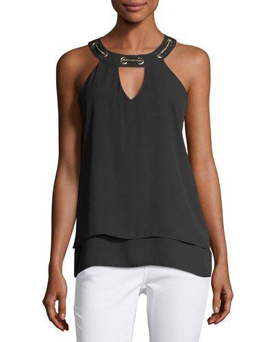 Grommet Halter Top