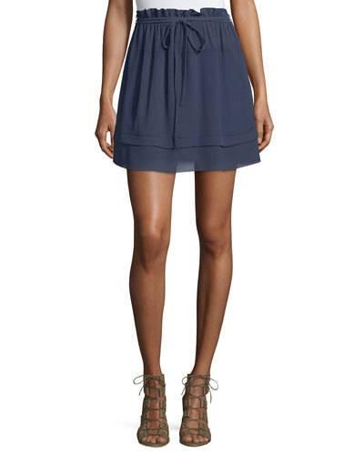 Ruffled Chiffon Tie-waist