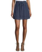 Ruffled Chiffon Tie-waist