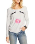 Lips & Lashes Long Sleeve Graphic Tee