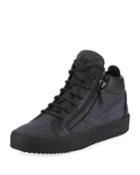 Men's Felt & Leather Mid-top