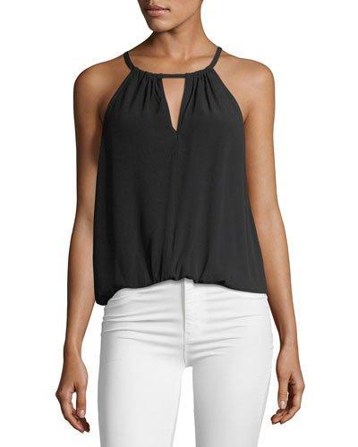 Mei Lace-sleeve Drape Camisole