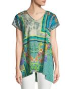 Trends Drapey Short-sleeve Printed Top