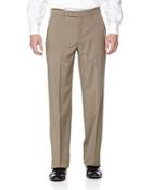 Classic-fit Flat-front Wool Pants, British Tan
