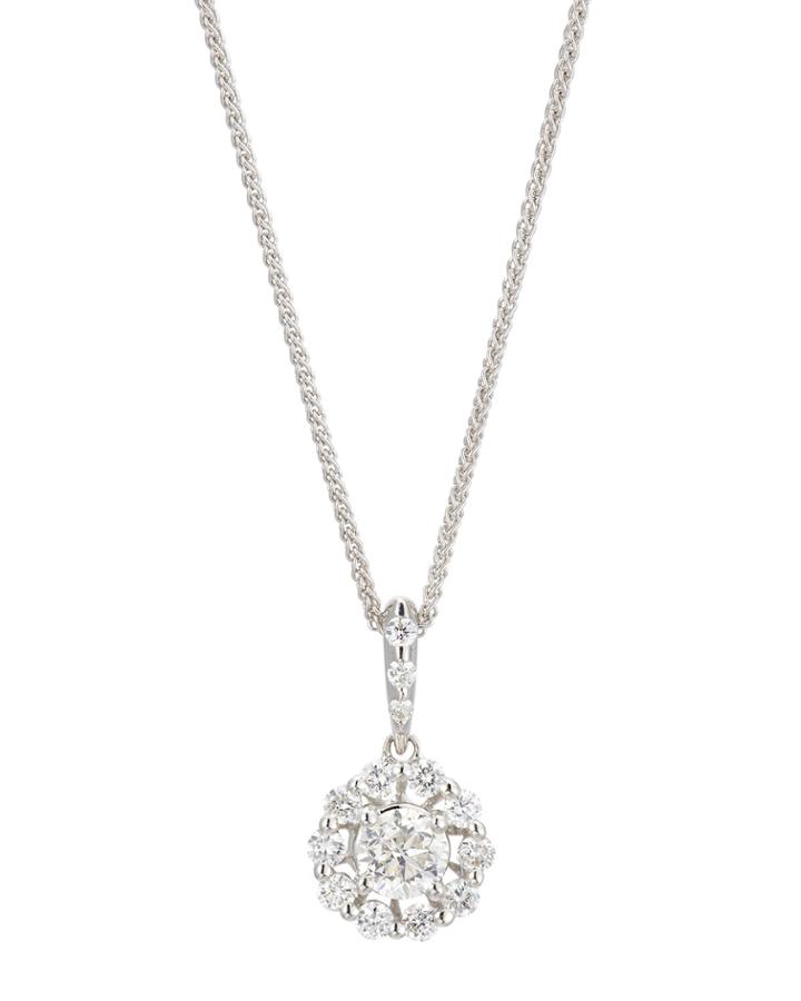 18kw Dia Pendant Neck With C