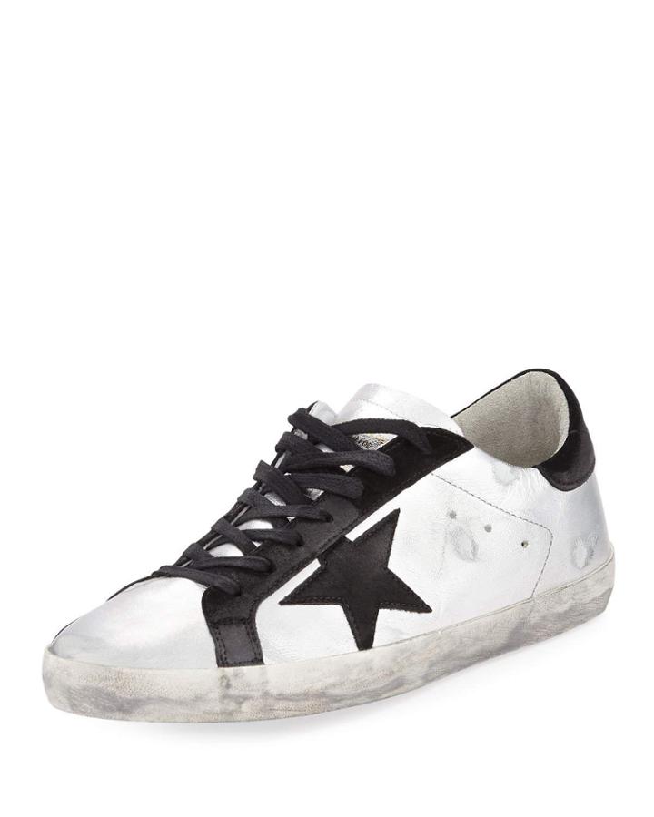 Men's Superstar Metallic Leather Low-top