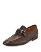 Horsebit Square-toe Leather