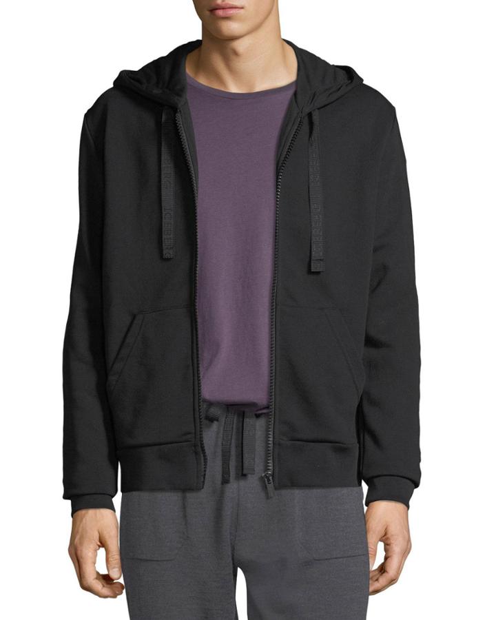 Men's Embroidered Taz Zip-front Hoodie