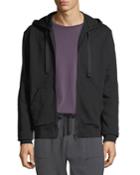 Men's Embroidered Taz Zip-front Hoodie
