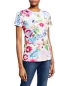 Short-sleeve Garden Floral-print Tee