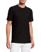 Men's Shadow Stripe Crewneck Short-sleeve T-shirt