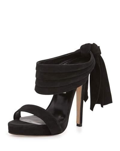 Sandy Suede Bow-back
