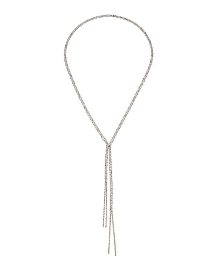 Crystal Y-drop Necklace