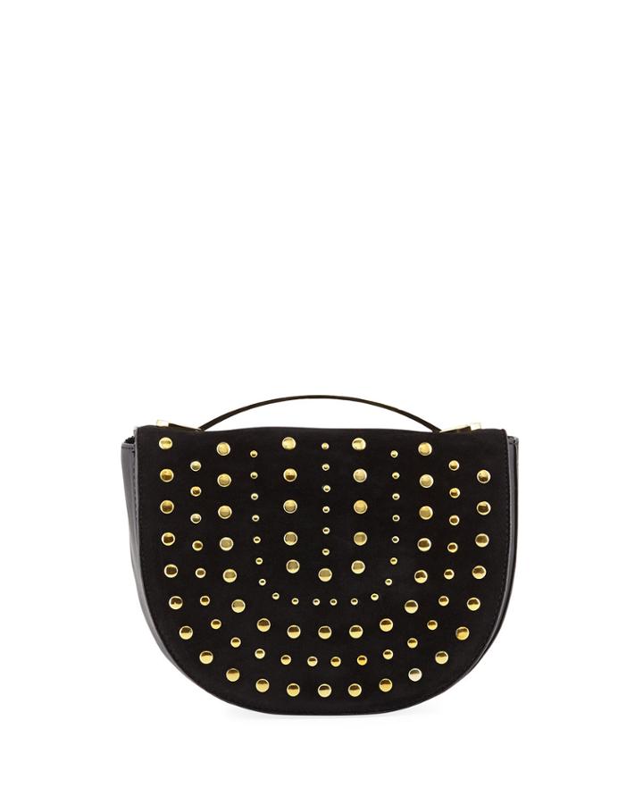 Crescent Studded Crossbody Bag