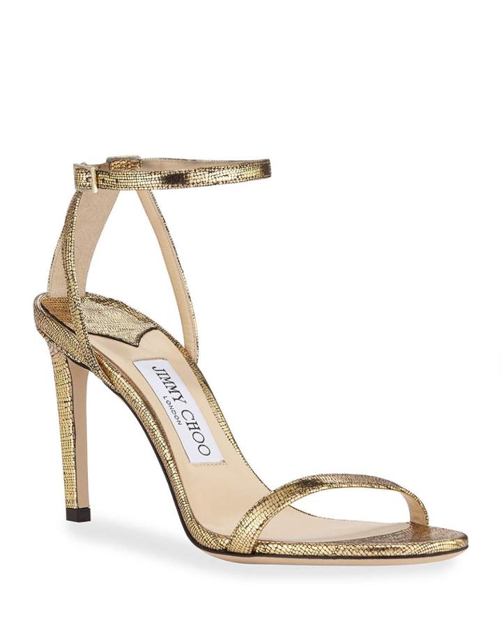 Metallic Textured Ankle