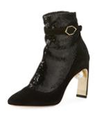 Lola Sequined Sock Pumps-illusion Ankle Boot