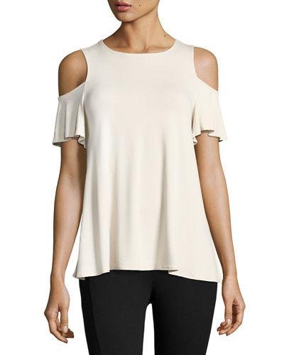 Short-sleeve Cold-shoulder Top