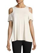 Short-sleeve Cold-shoulder Top