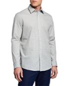 Men's Striped Rob Print