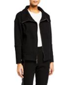French Terry Stand Collar Jacket