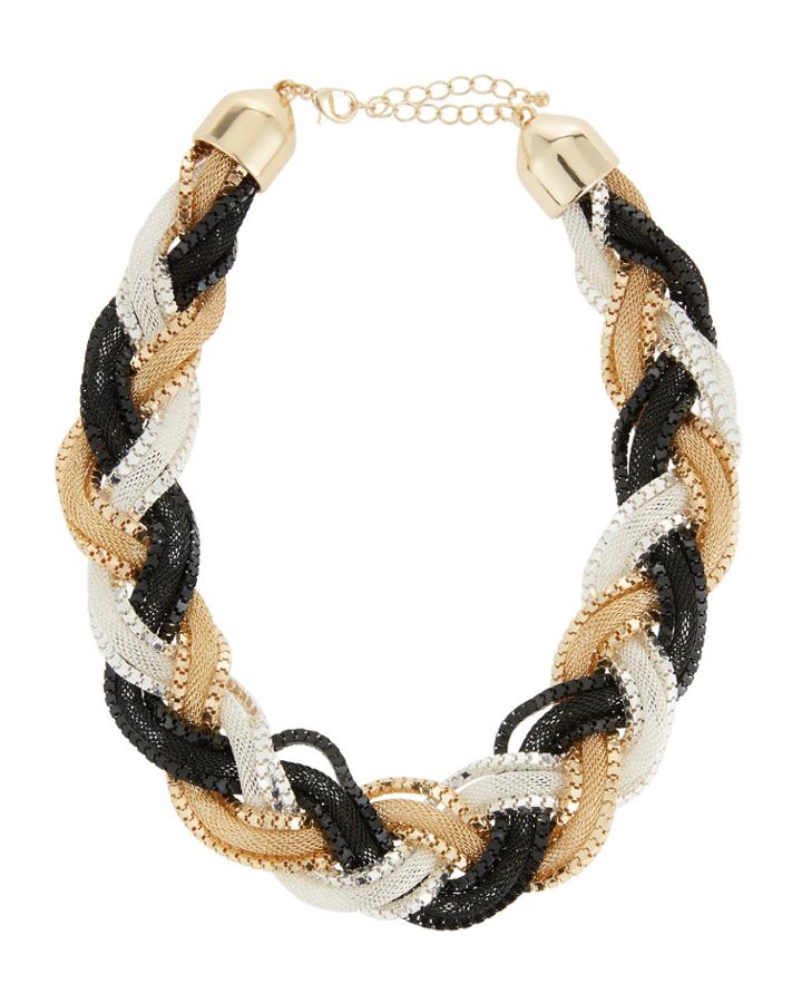 Braided Mesh Chain Necklace