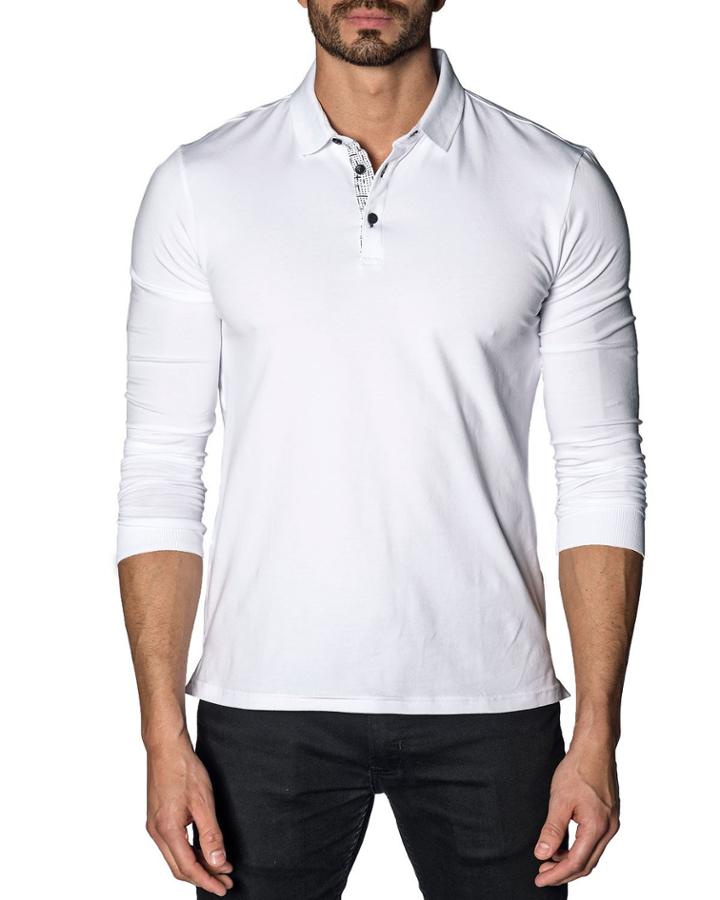 Long-sleeve Knit Polo