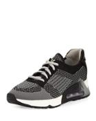 Lucky Leather-trim Knit