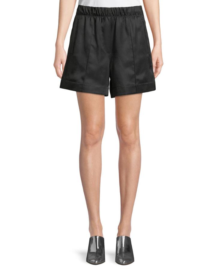 Silky Wide-leg Pleated Pull-on