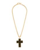 Square-cut Cross Pendant Necklace
