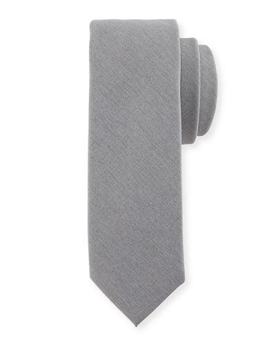 Village Solid Cotton-blend Tie