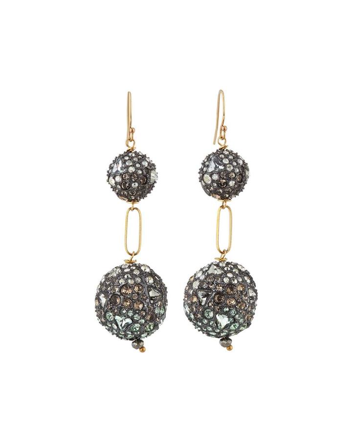 Swarovski® Crystal Pavé Sphere Earrings