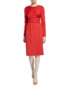 Draped Scoop-neck
