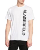 Men's Vertical Logo Print Short-sleeve T-shirt