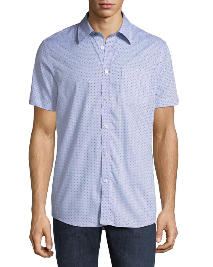 Men's Printed End-on-end Short-sleeve