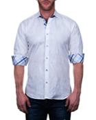 Men's Einstein Shaped Sport Shirt - Wave White