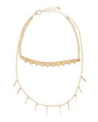 Double-row Layered Fringe Necklace