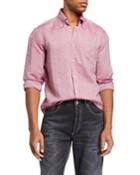 Men's Long-sleeve Micro Oxford