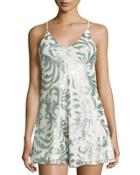 Sequin-embellished Short Jumpsuit,