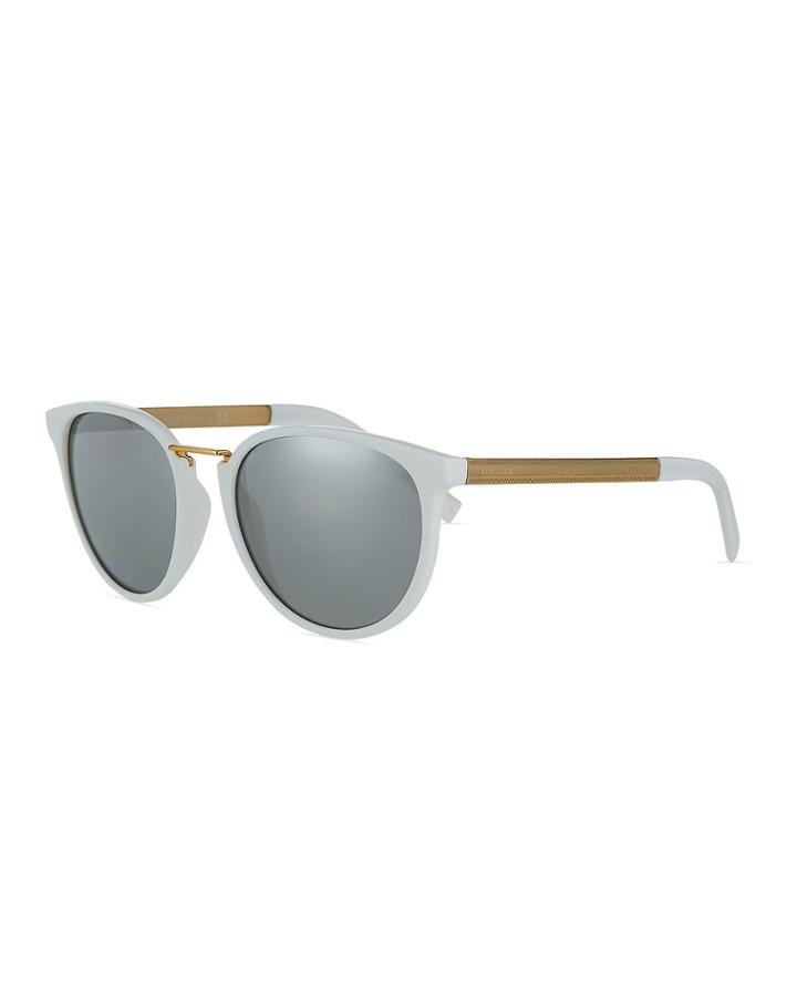 Round Gradient Sunglasses W/