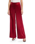 Dalton Reverie Satin Wide-leg Pants
