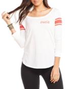Coca Cola Logo Long-sleeve Collegiate T-shirt
