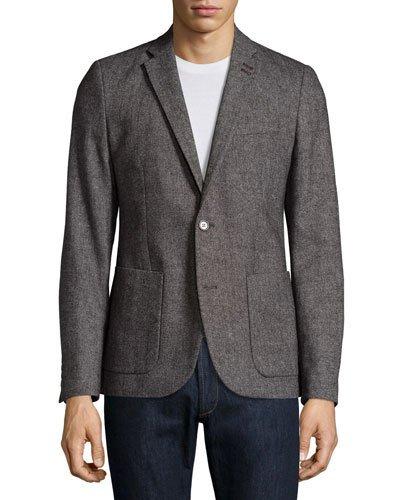 Classic-fit Patch-pocket Blazer, Eiffel Tower
