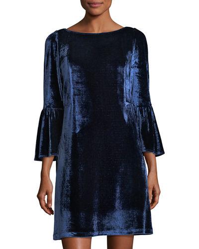 Bell-sleeve Velvet