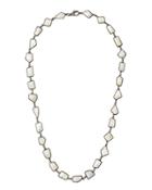 Rainbow Moonstone Bezel-set Chain Necklace