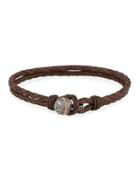 Men's Thorn Double-row Woven Leather Bracelet