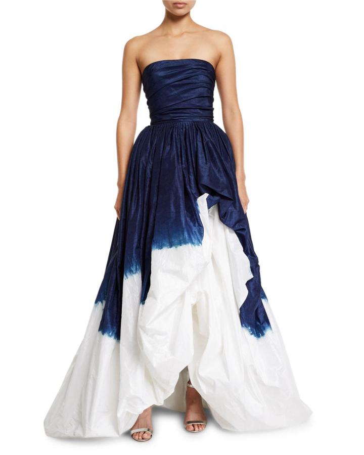 Strapless Dip-dyed Gown