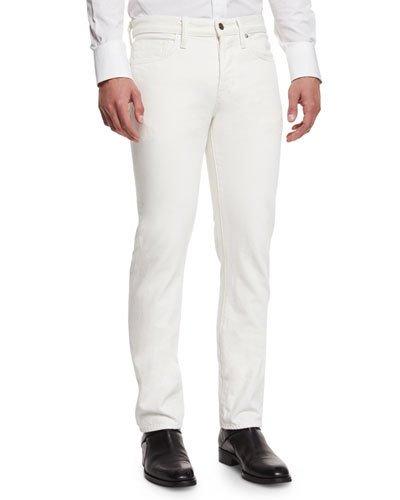 Straight-fit Denim Jeans, White