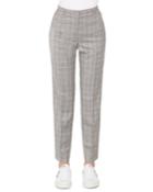Colin Plaid Straight-leg Cool Wool Pants