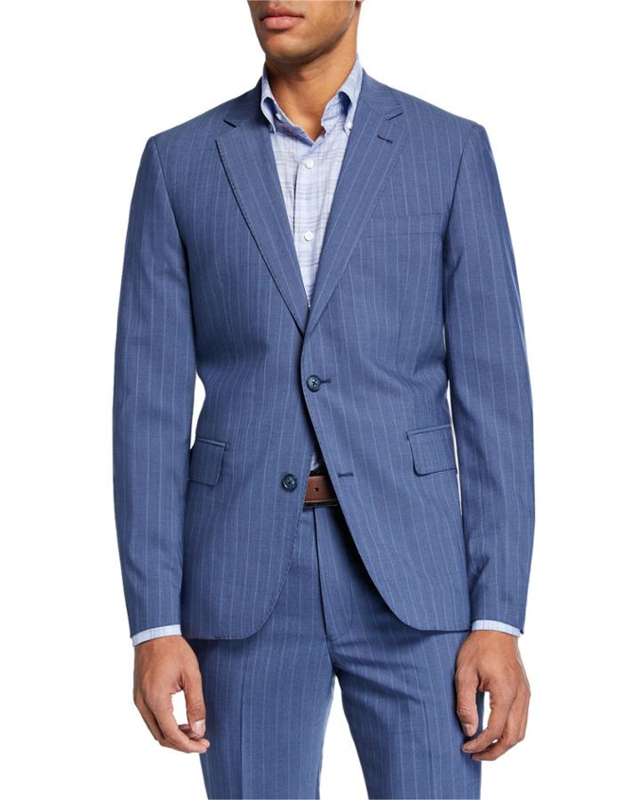 Men's Striped Modern-fit Two-piece